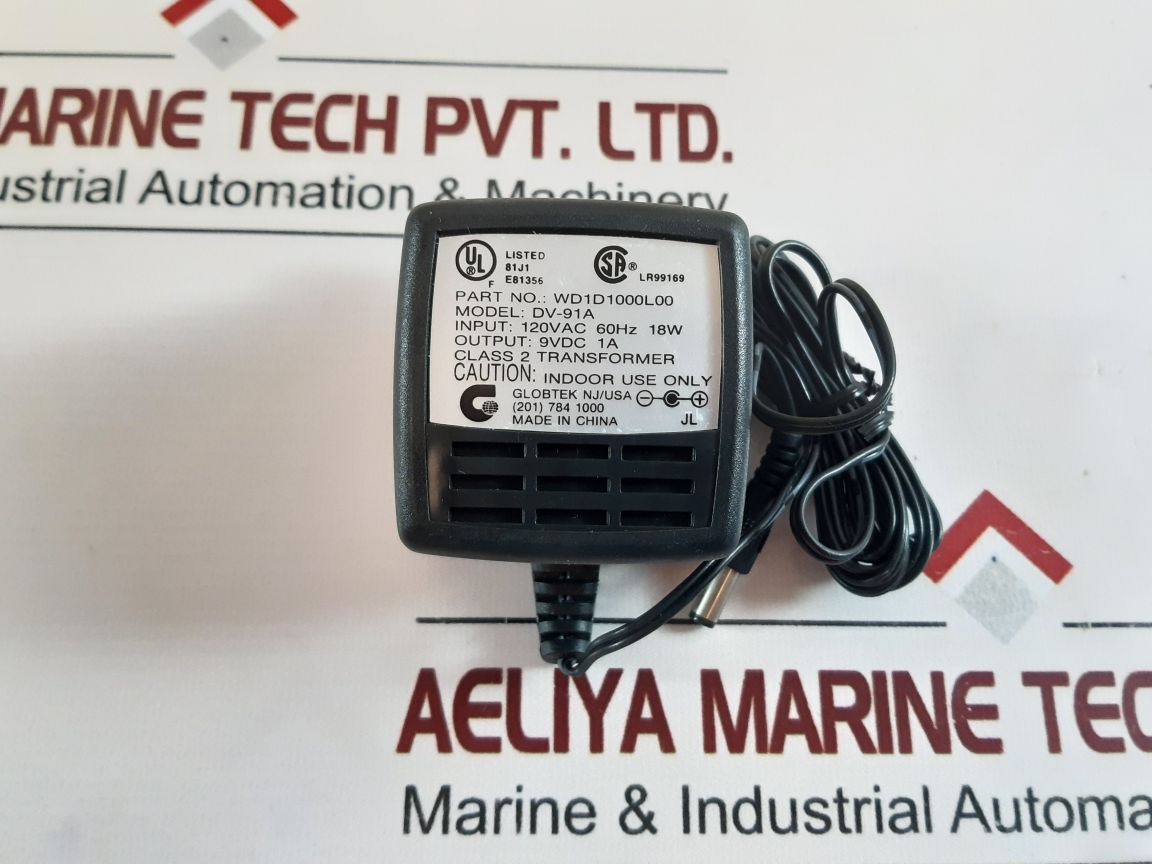 Set Of 2X Globtek Wd1D1000L00 Power Adapter