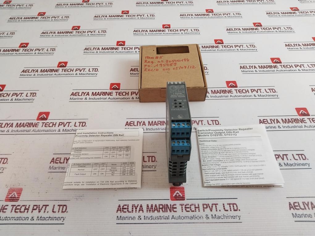 Gm International D1031Q 4 Channels Switch/Proximity Detector Repeater