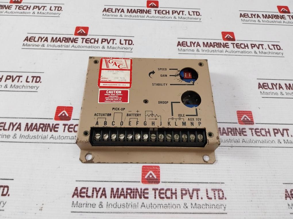 Governors America Esd 5131 Speed Control Unit