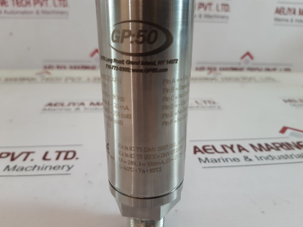 311Aibre2Cafn Gp: 50 Pressure Transducer 10-28 Vdc