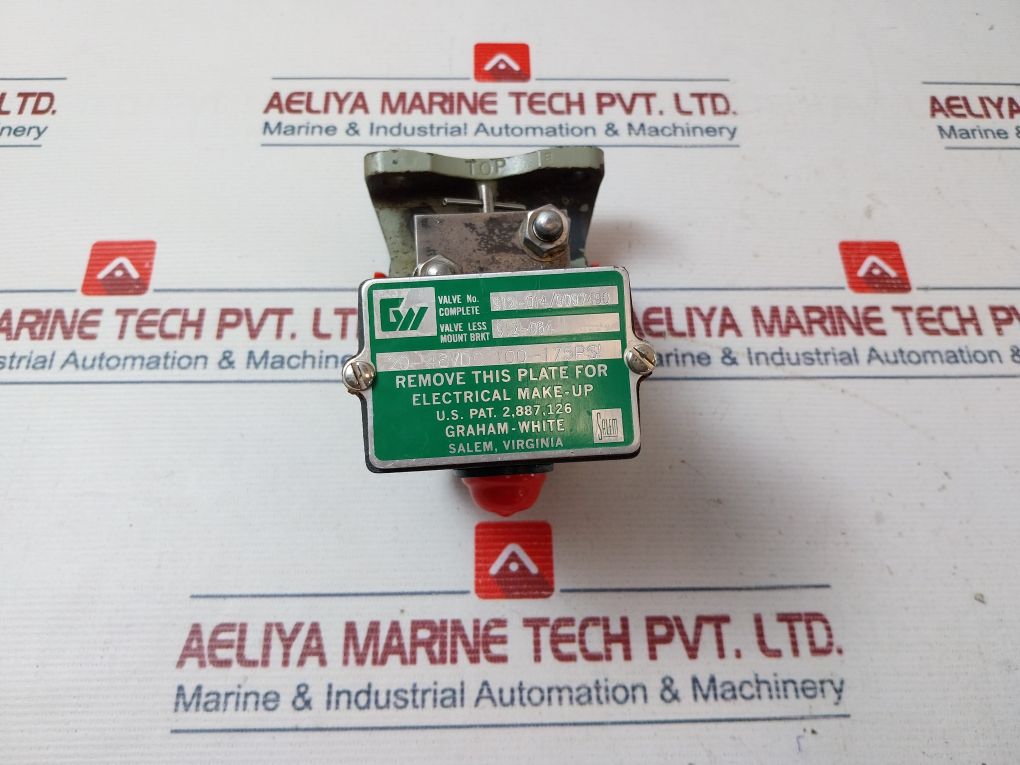 Graham-white 912-014 Control Valve