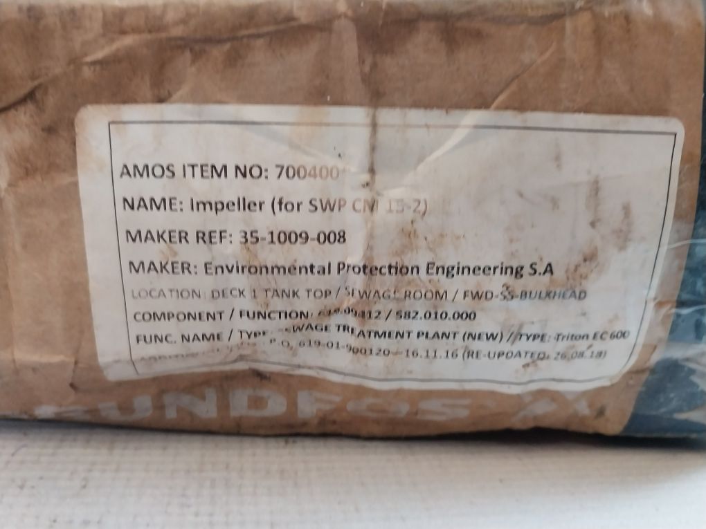 Grundfos 97690631 Impeller Bulk