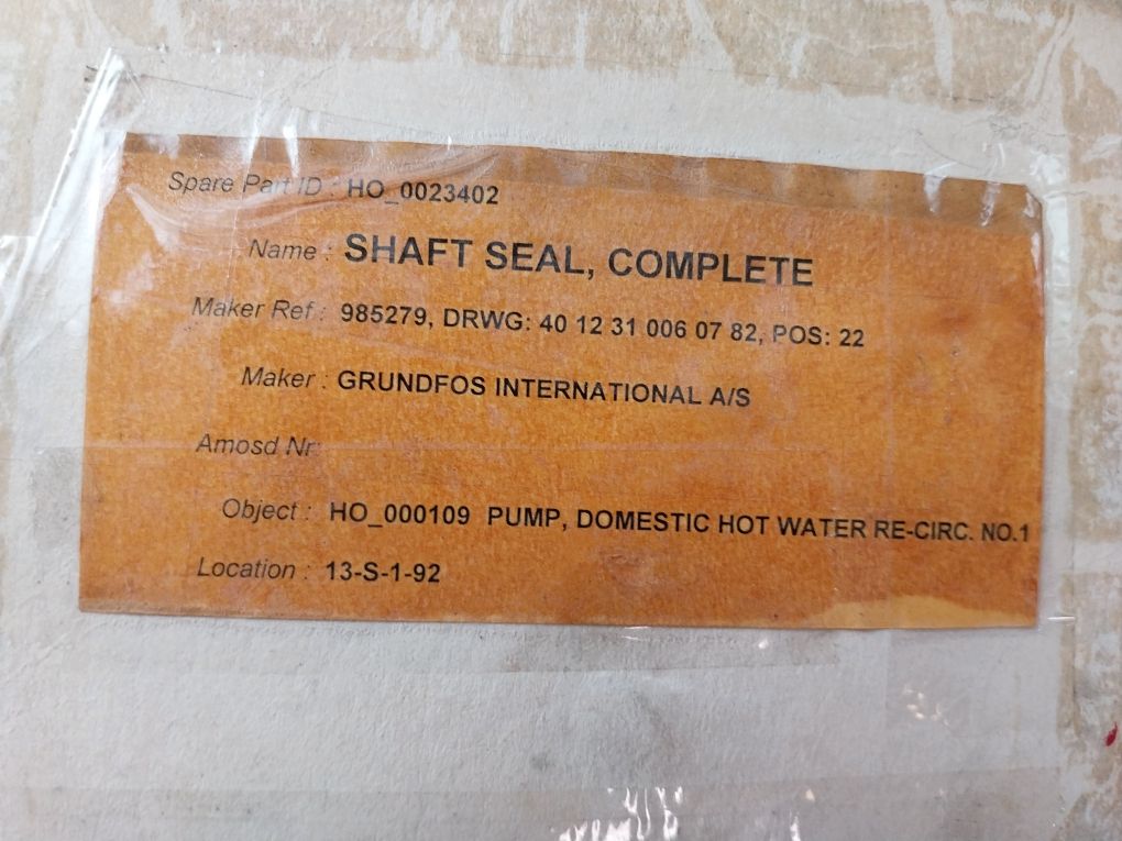 Grundfos Cp3G Complete Shaft Seal Kit