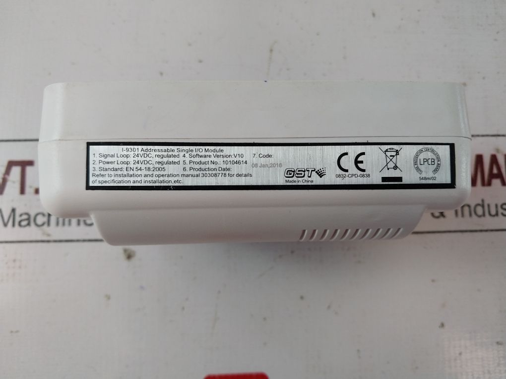 Gst I-9301 Addressable Single I/O Module Version: V10