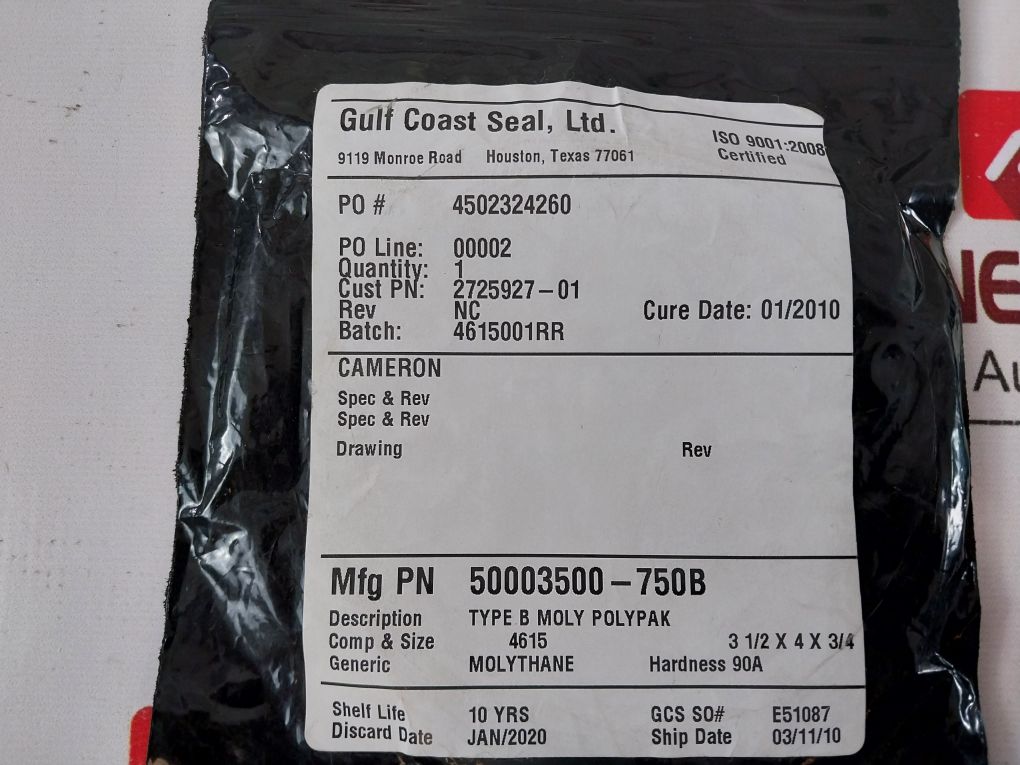 Lot Of 2X Gulf Coast 50003500-750B Gasket