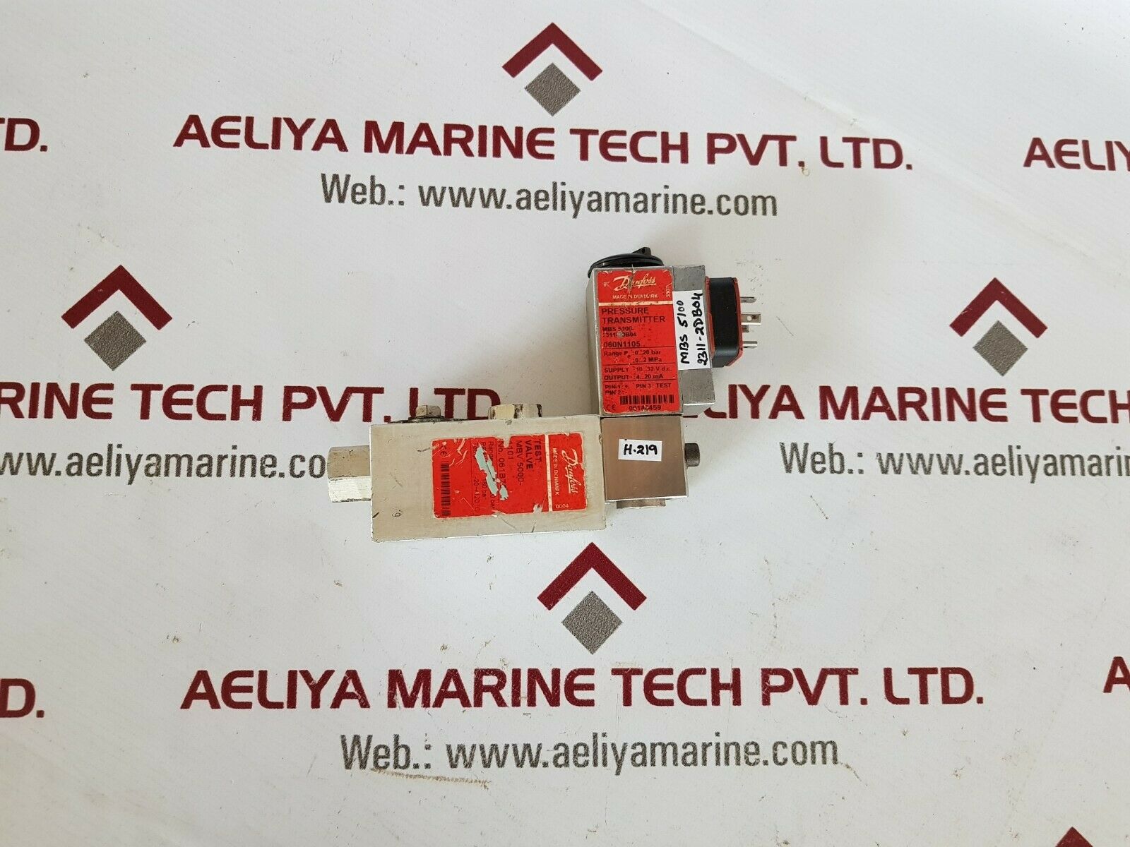 Danfoss mbs 5100-2311 060n1105 / mbv 5000-1101 pressure transmitter