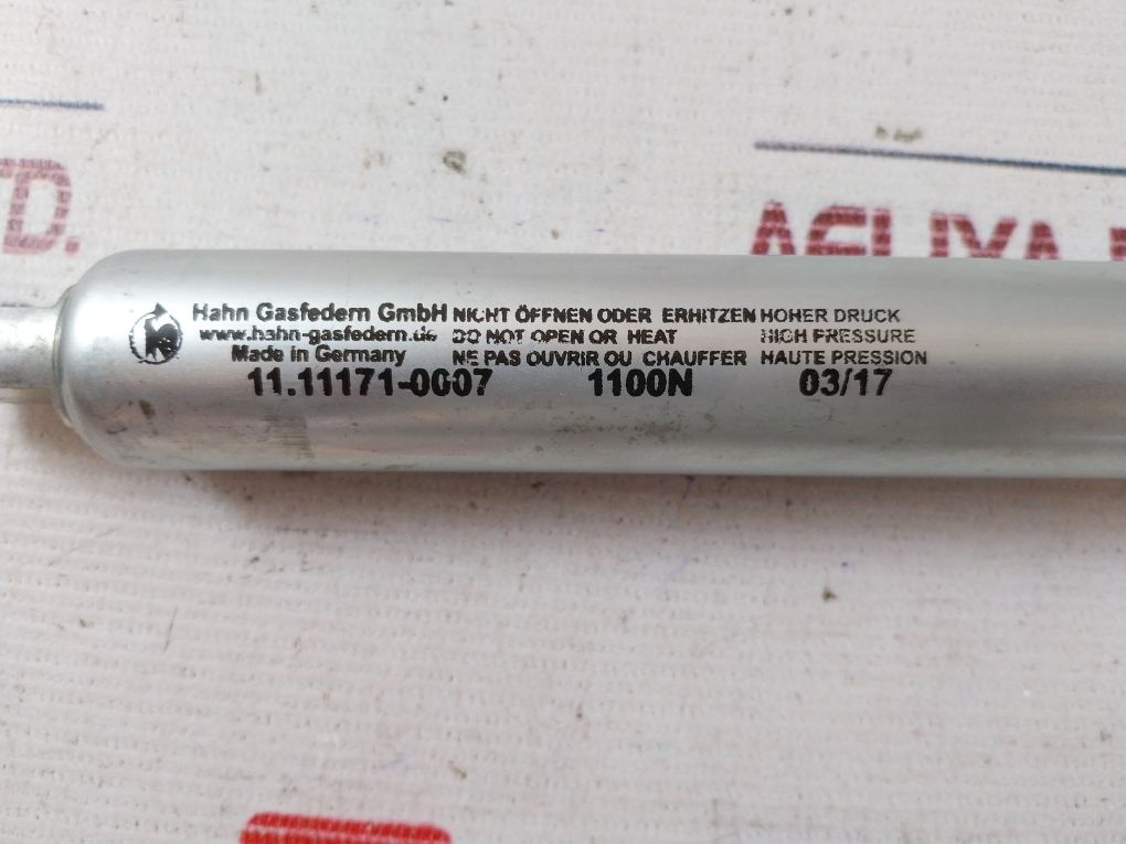 Hahn Gasfedern 1100N Pressure Gas Spring For Control Lever