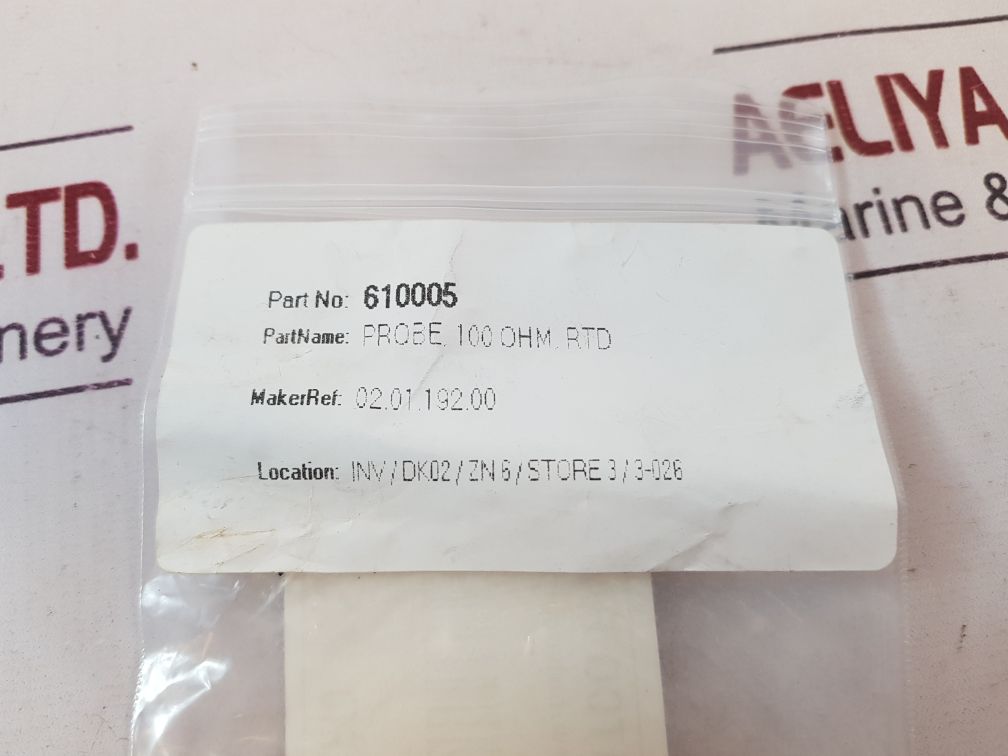 Hatco 02.01.192.00 Probe 100 Ohm, Rtd