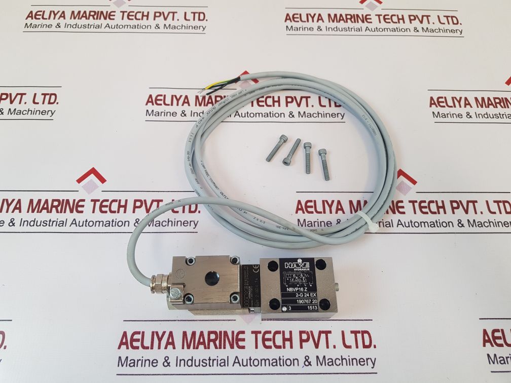Hawe Hydraulik Nbvp 16 Z2-g 24 Ex Directional Valve 190767 20 With Cable