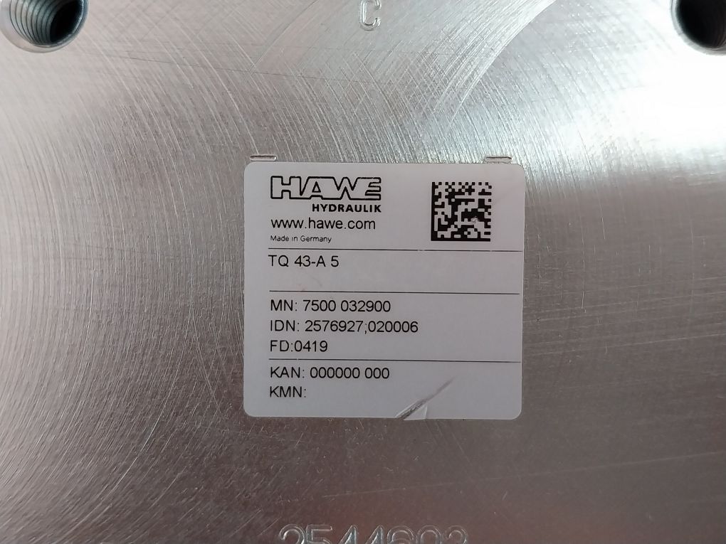 Hawe Tq 43-a 5 Flow Divider For Spinner Unit Ba0018936 B004E