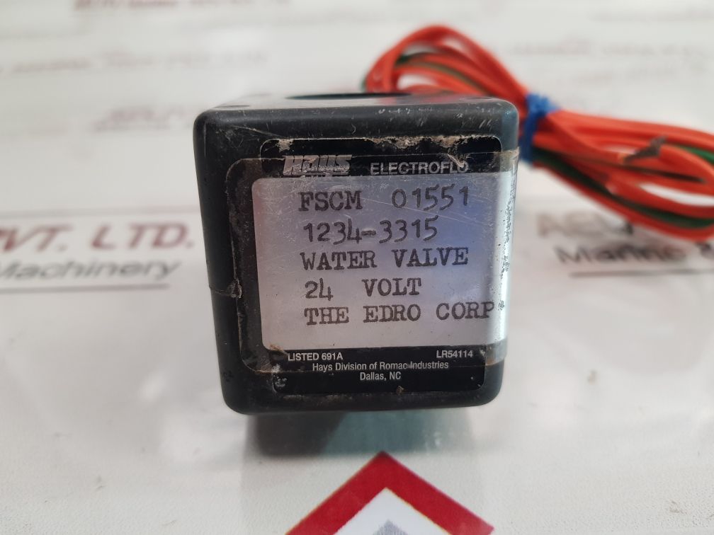 Hays fscm 01551 water valve solenoid coil