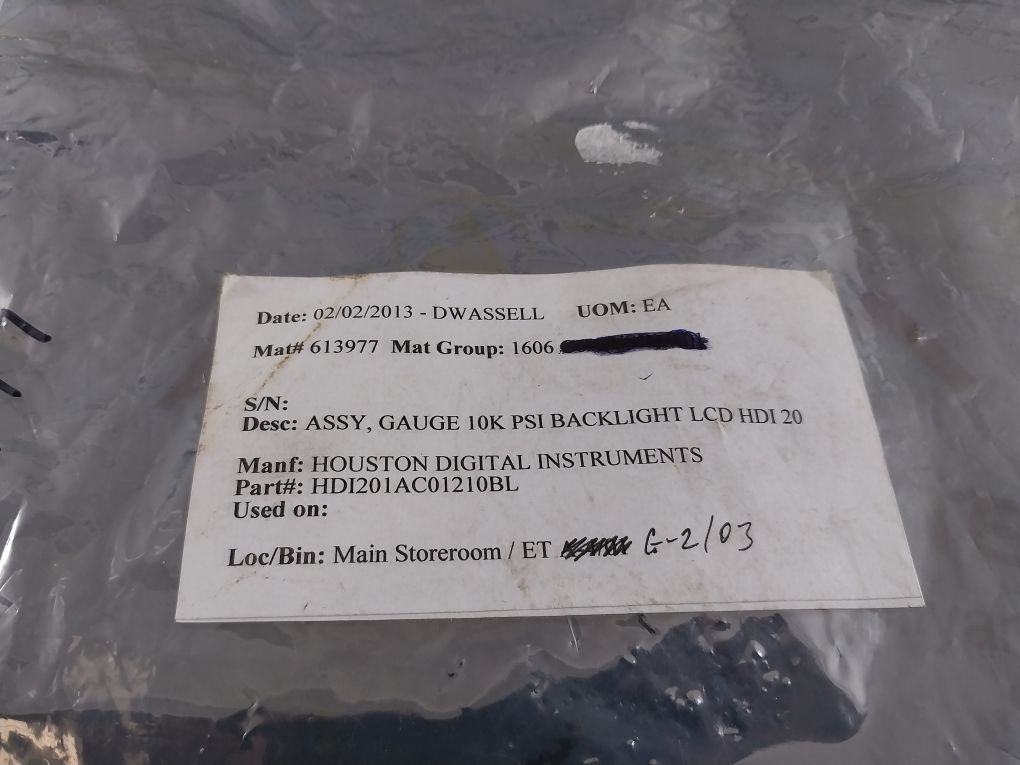 Hdi E201 Rev.B Display Pcb For Pressure Gauge Hdi201Ac01210Bl 0-10 Kpsi