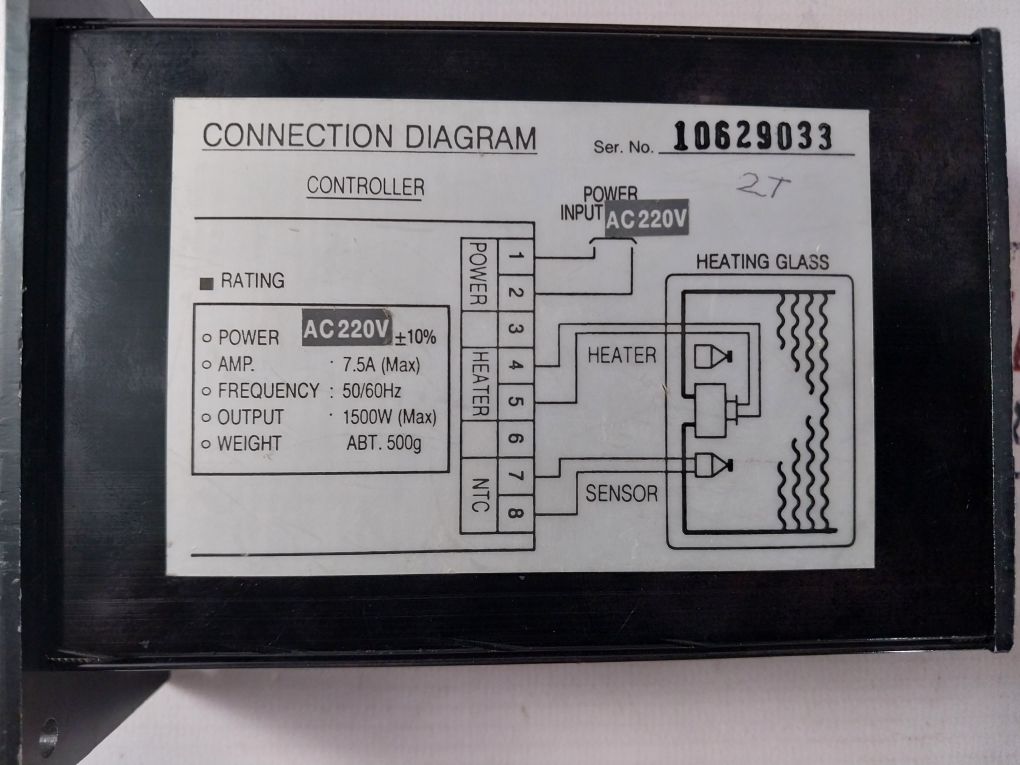 Heated Glass Control Controller