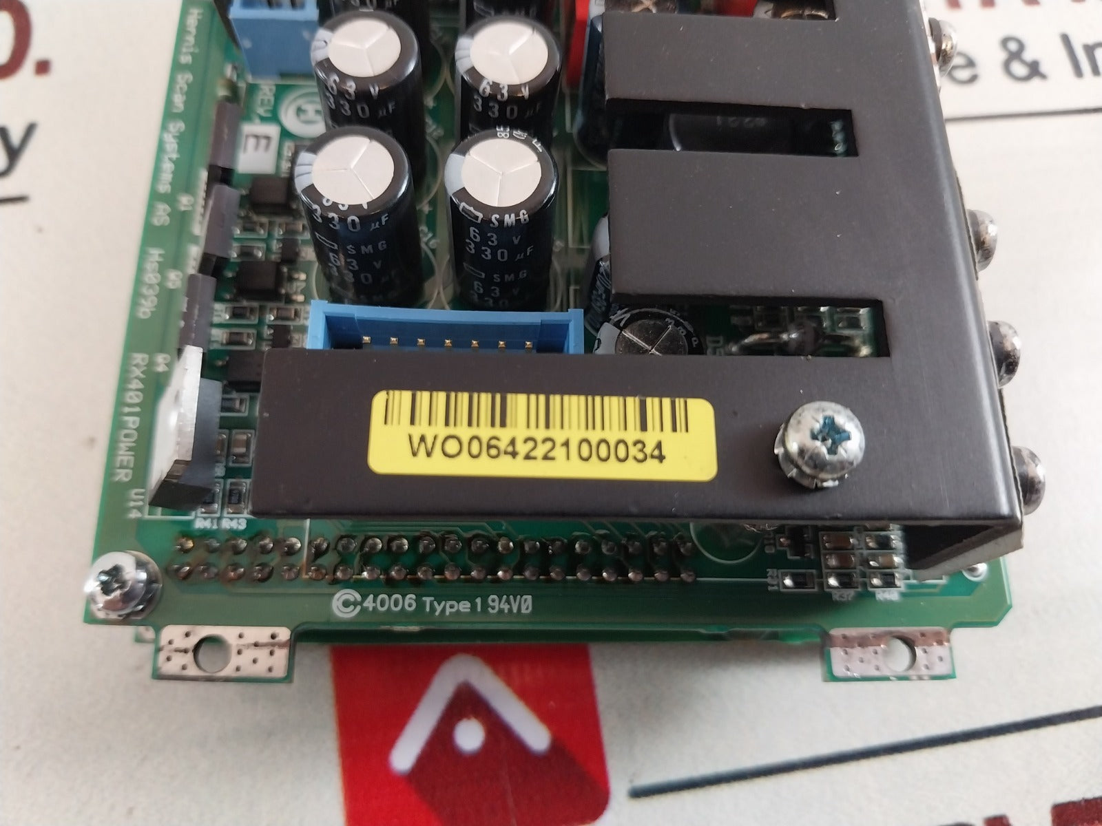Hernis Scan Systems Hs039B Printed Circuit Board Rx401 Power Supply