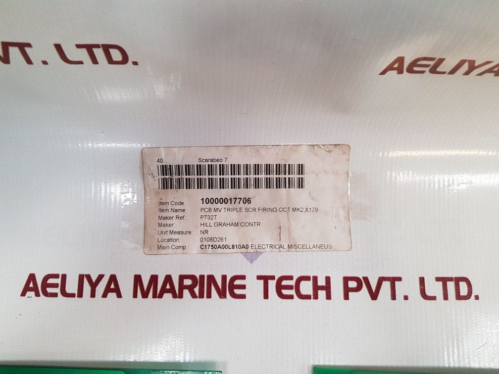 Hill Graham Pcb P732 T Triple Scr Firing Circuit Pcb