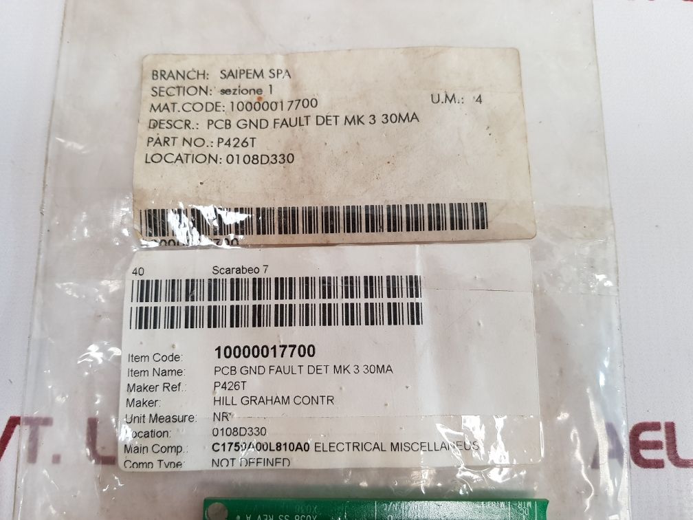 Hill Graham Controls Pcbb P334-q96