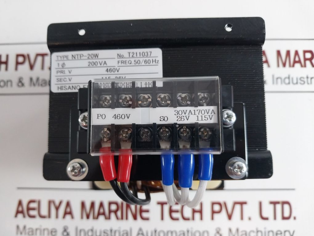 Hisano Electric Ntp-20W Transformer 460/115-26V