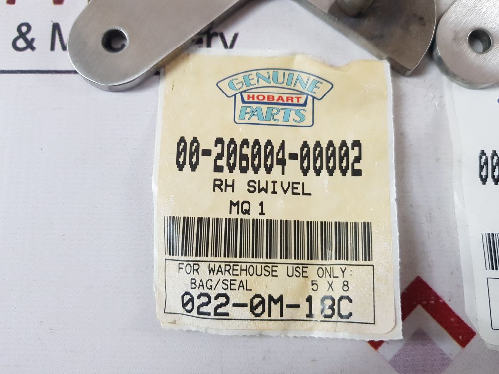 Set of 3x Hobart 00-206004-00002 r.h. cam & swivel assy 609841