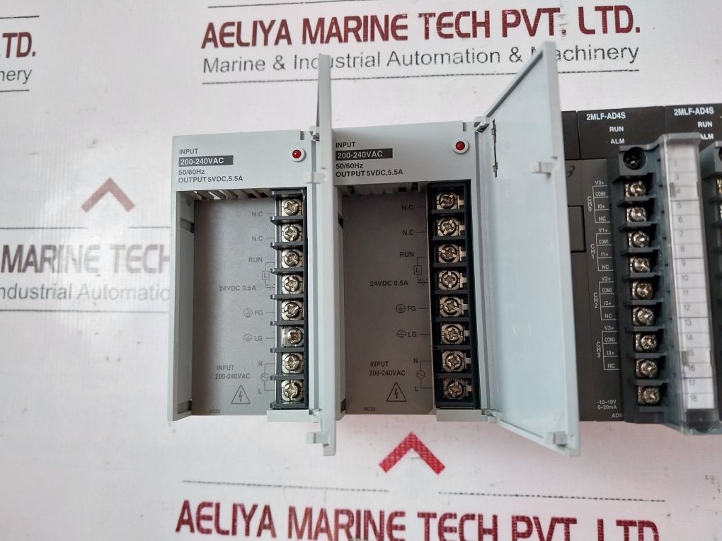Honeywell Masterlogic-200 2Mlr-ac22,2Mlr-dbsf,2Mlf-ad4S Modules Rack