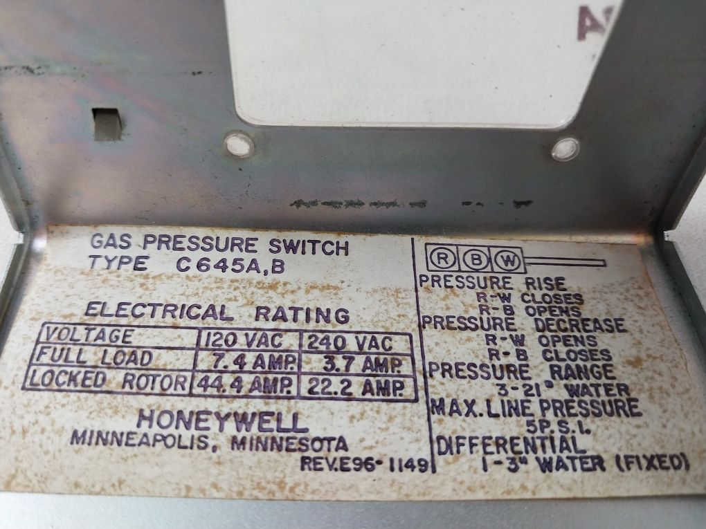Honeywell C645A,B