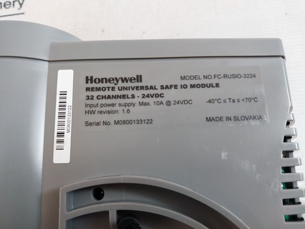 Honeywell Fc-rusio-3224 Remote Universal Safe I/O Module 32 Channels-24Vdc