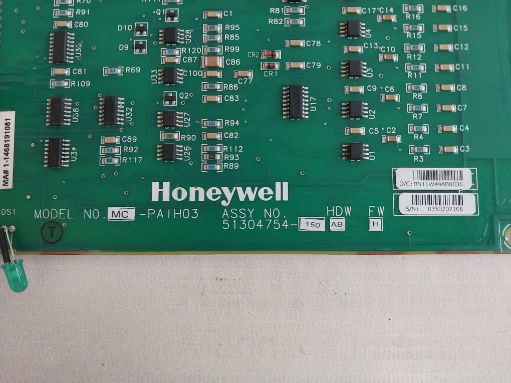Honeywell Mc-paih03 Pcb Card 51304754-150 Hdw:Ab Fw:H