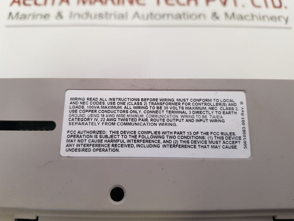 Honeywell Pub6438Sr 5 Controller 50014983-001