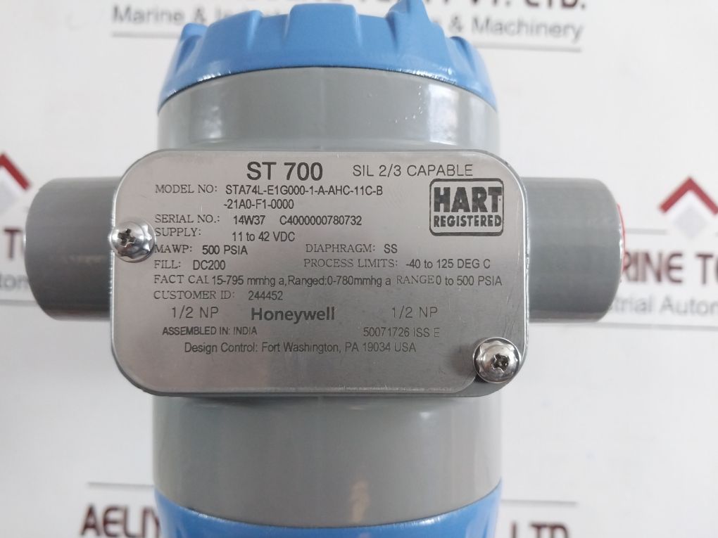 Honeywell Sta74L-e1G000-1-a-ahc-11C-b-21A0-f1-0000 Pressure Transmitter