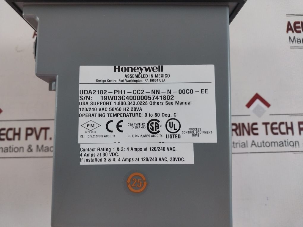 Honeywell Uda2182-ph1-cc2-nn-n-00C0-ee Universal Dual Analyzer