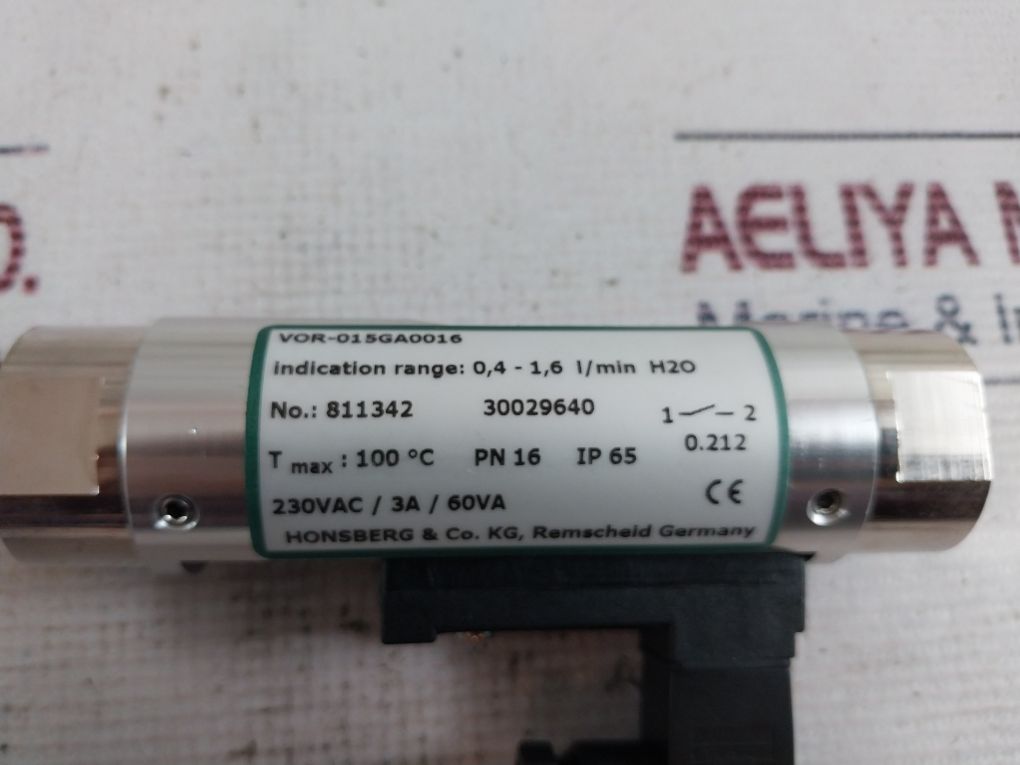 Honsberg Vor-015Ga0016 Flow Indicator With Switch
