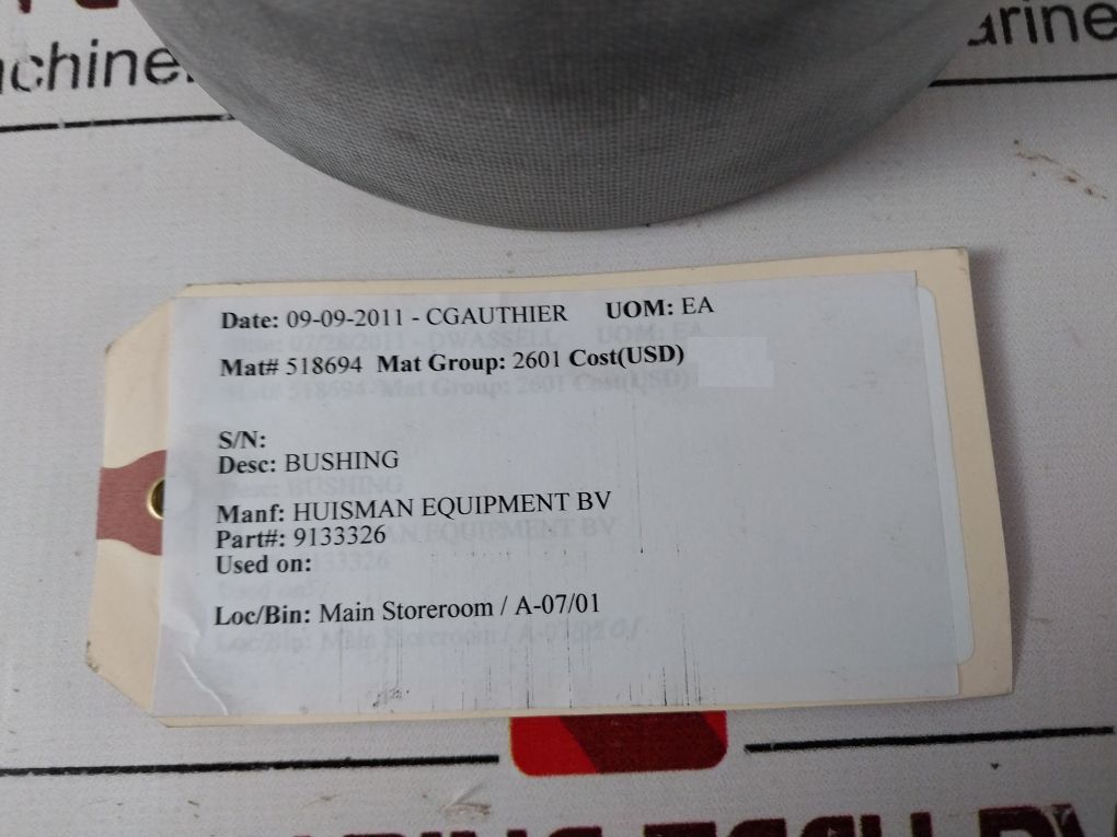 Huisman Equipment 9133326 Bushing