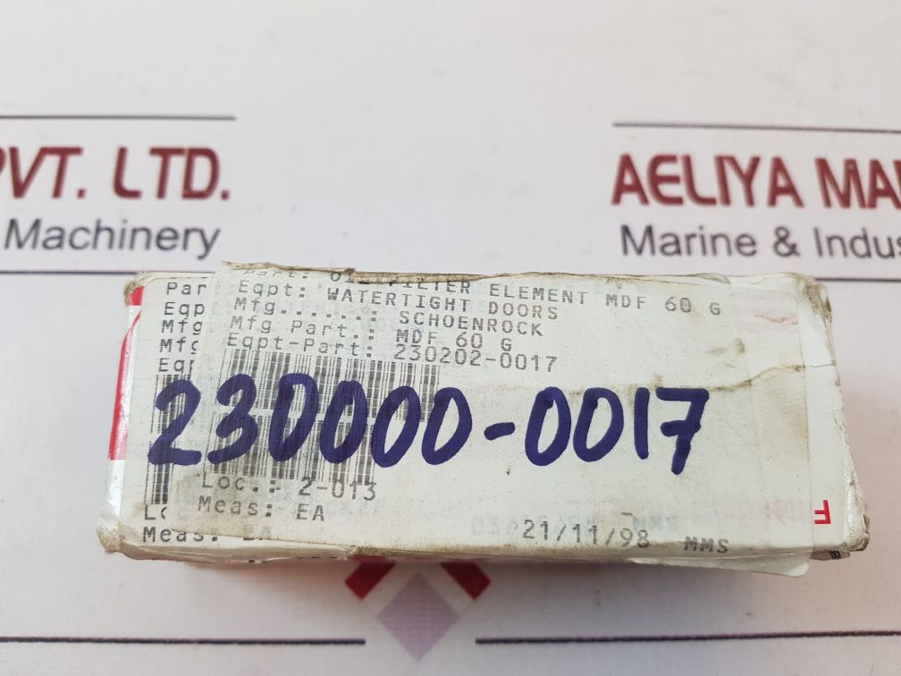 Hydac 0060 d 050 w/-w pressure filter mdf 60 g