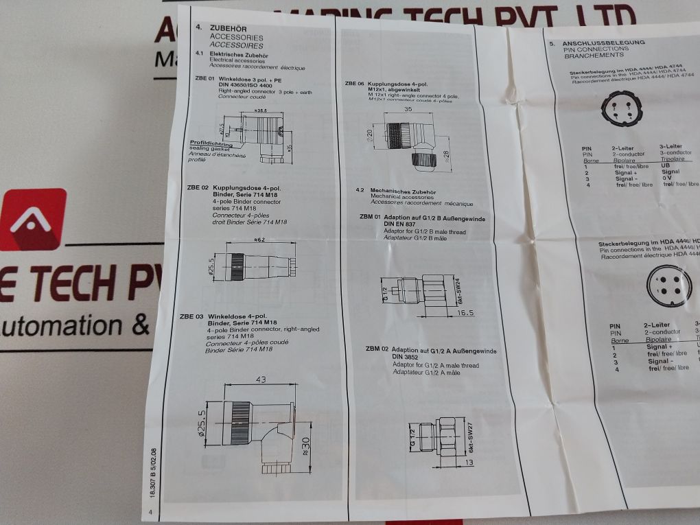 Hydac Electronic Hda 4745-a-060-000 Pressure Transmitter