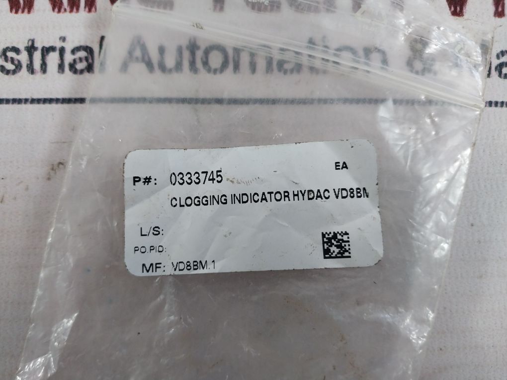 Hydac Vd 8 Bm.1 Clogging Indicator