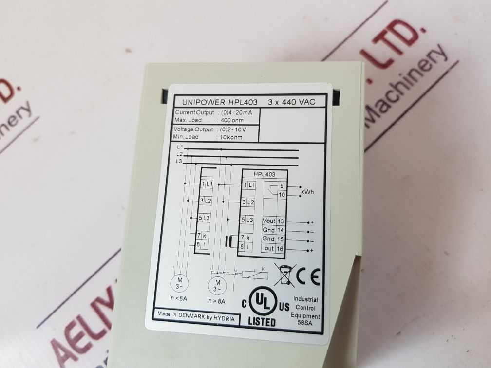 Hydria Unipower Hpl403 Power Control Unit