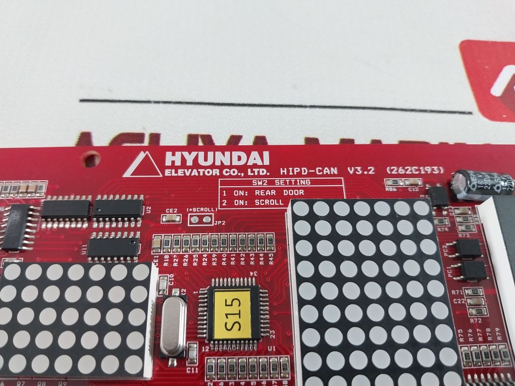 Hyundai Elevator 262C193 Display Board Hipd-can V3.2