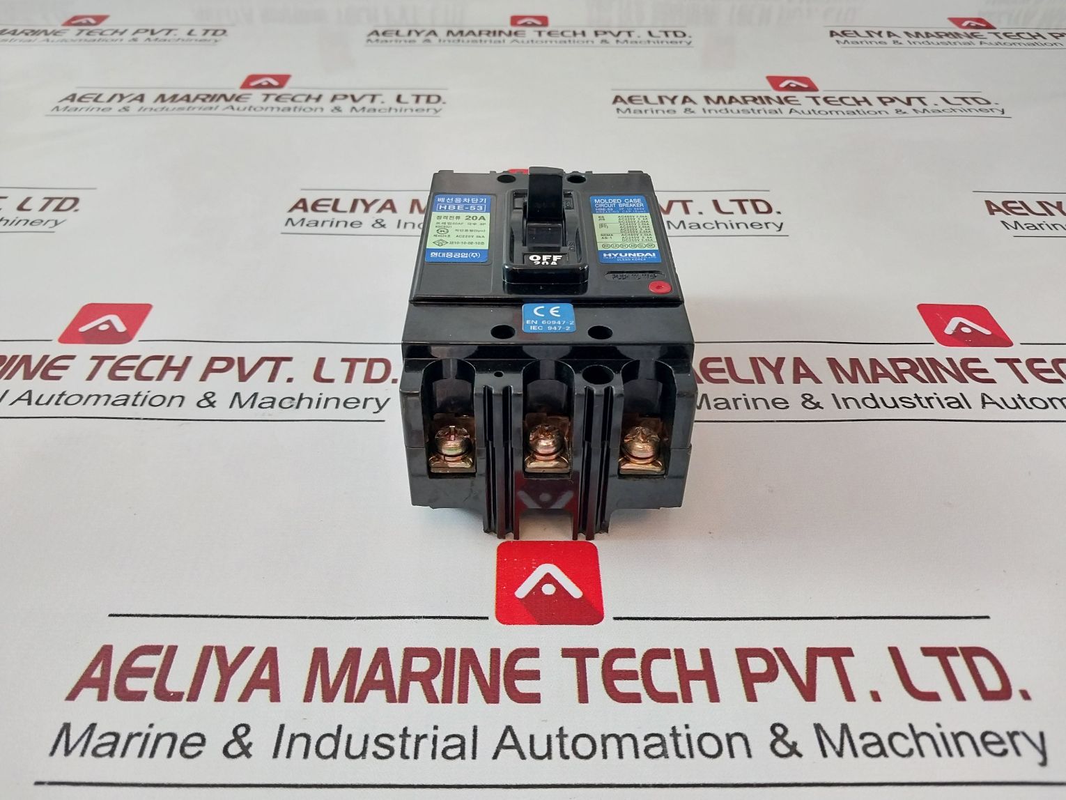 Hyundai Hbe-53 Molded Case Circuit Breaker 20A