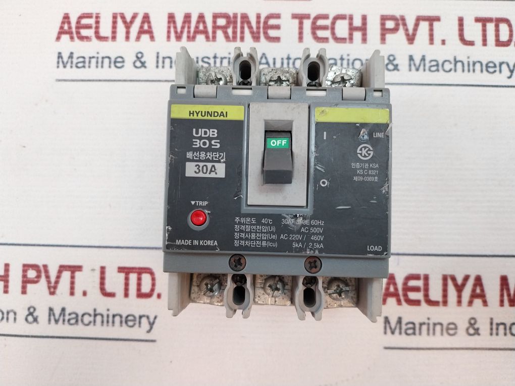 Hyundai Udb 30S Circuit Breaker 40°C 60Hz