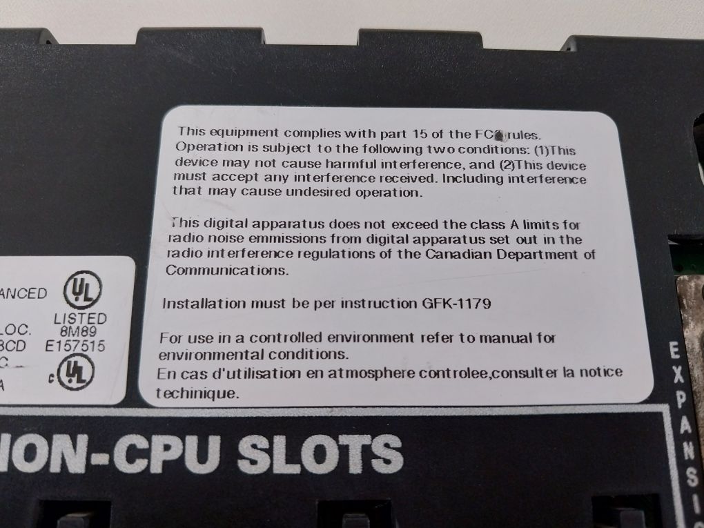 Ge Fanuc Ic693Chs391M 10 Slot Base Emi Enhanced
