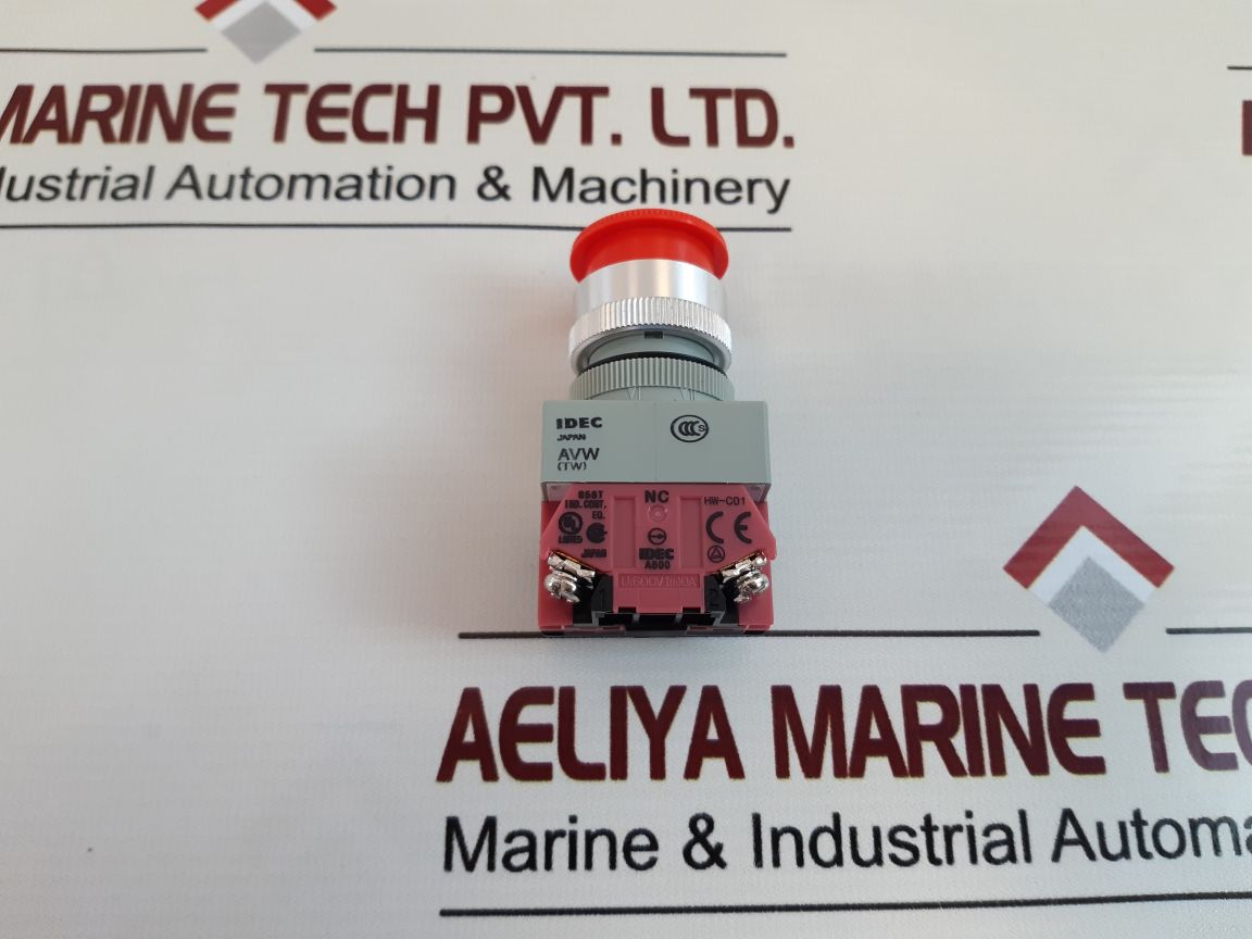 Idec Avw Red Pushbutton