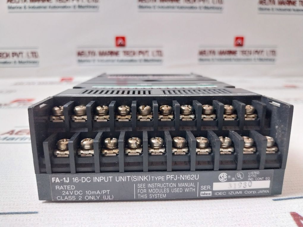 Idec Izumi Pfj-t162Cu Transistor Input/Output Unit Pfj-n162U 12-28 Vdc