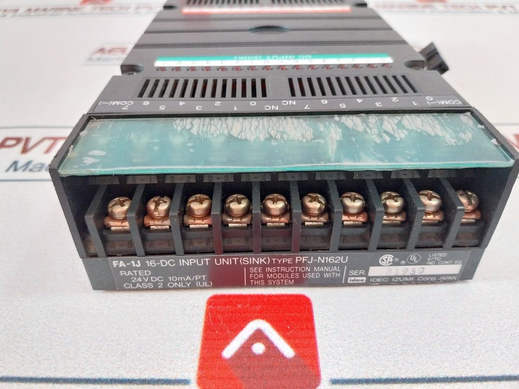 Idec Izumi Pfj-n162U Plc Relay Input Output Unit 12-28Vdc