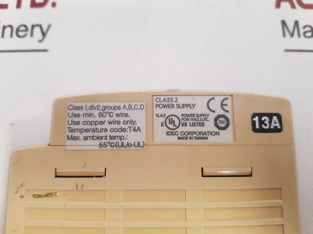 Idec Ps5R-sb24 Power Supply Input 100-240Vac Output 24Vdc