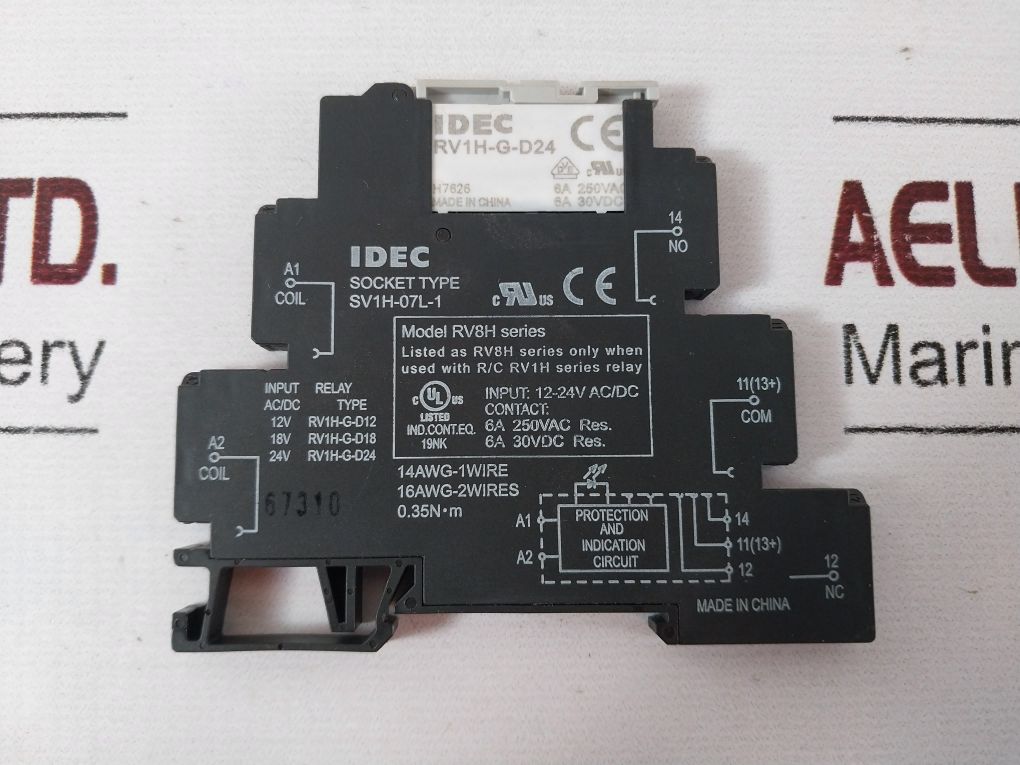 Lot Of 2X Idec Sv1H-07L-1 Relay Socket
