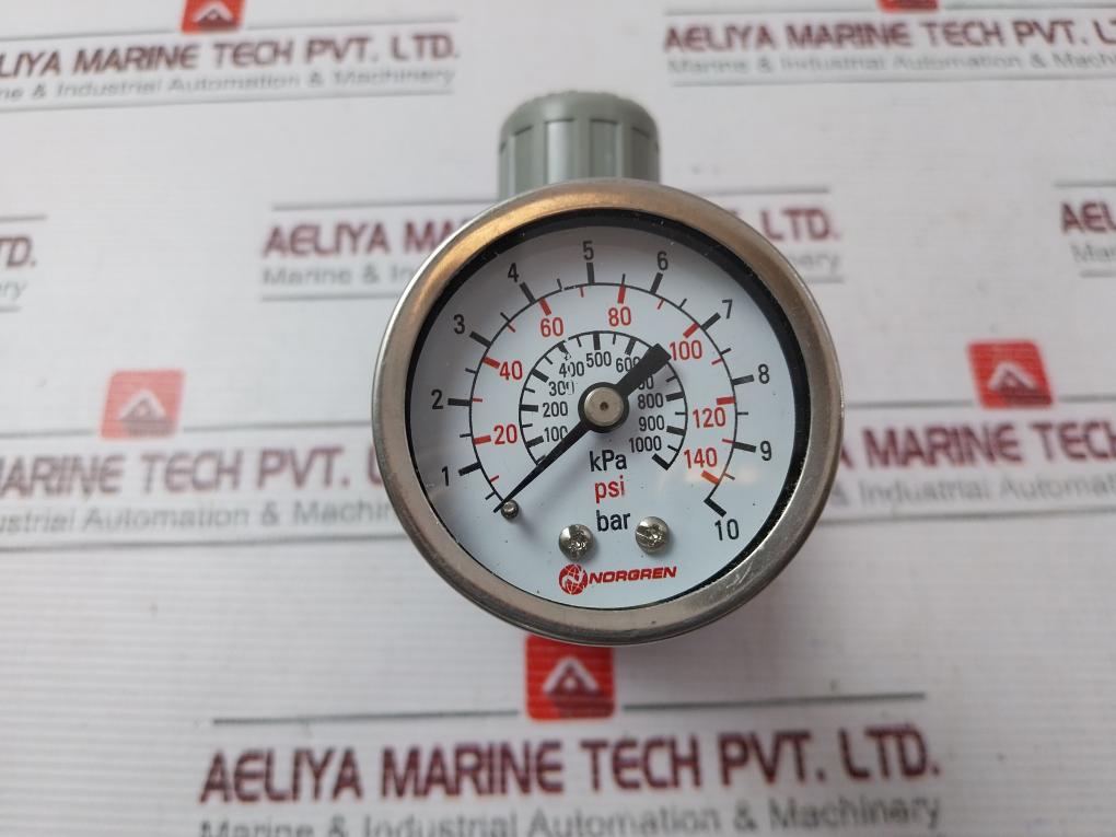 Imi Norgren V72G-2Ak-nmg Pressur Relief Valve Gauge 0.3-10 Bar