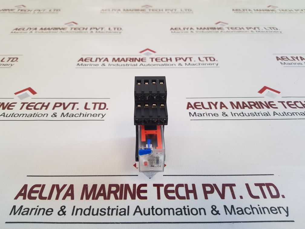 Imo Hy41Pn24Dc Power Relay With Srn4-d Relay Socket