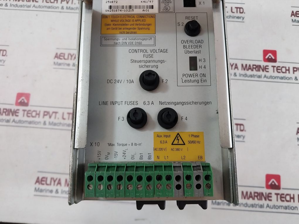 Indramat Tvm 2.4-050-220/300-w1/220/380 A.C Servo Power Supply