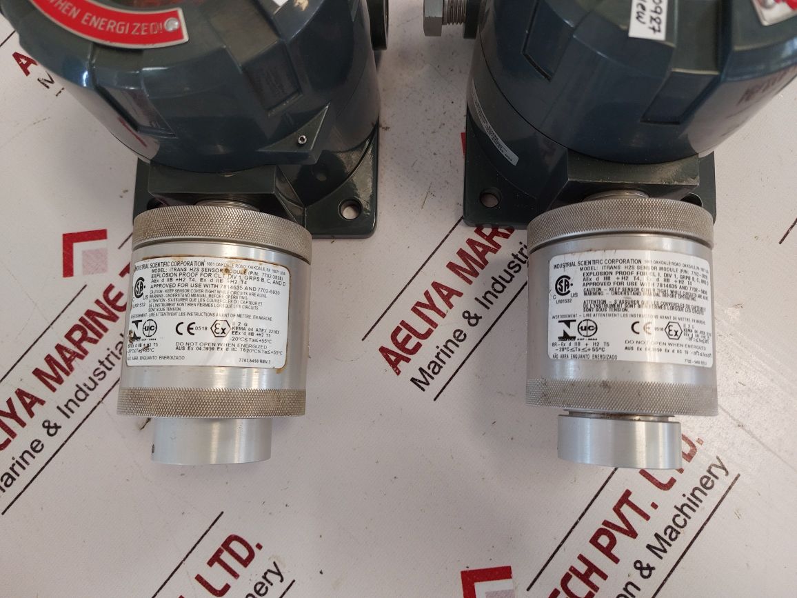 Industrial Scientific Itrans Gas Monitor 7814635 With Itrans H2S Sensor 7702-382 600Ma Max