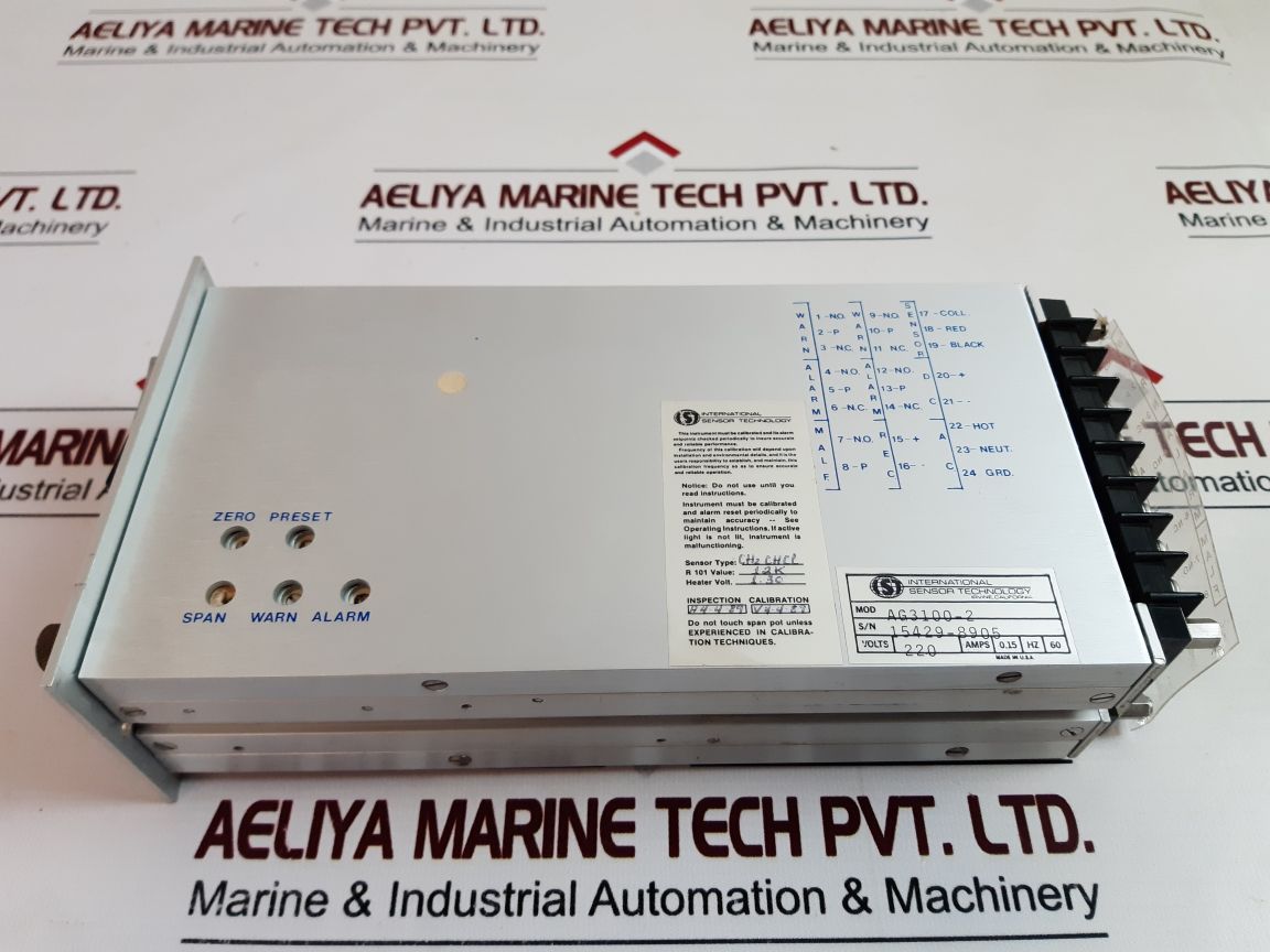 International Sensor Technology Ag3100-2 Gas Monitor Ch2Chcl