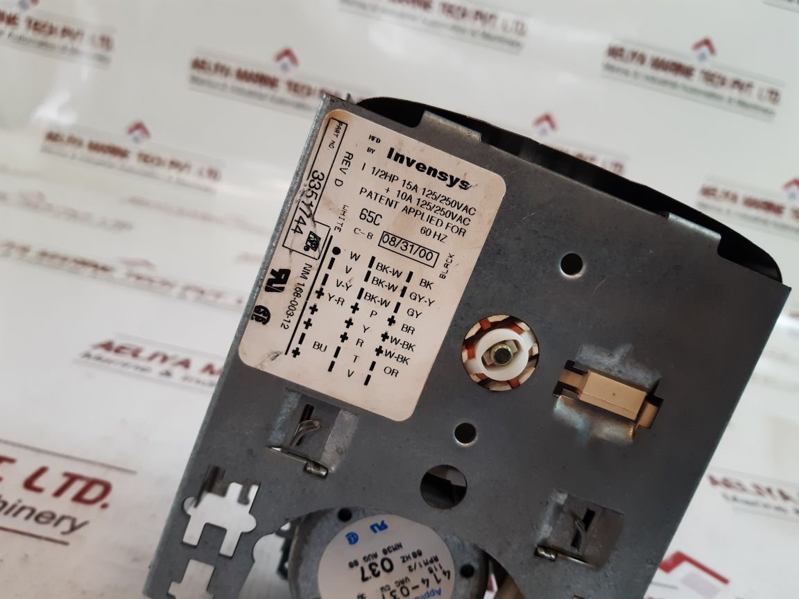 Invensys 3351744 Washer Timer Nm30